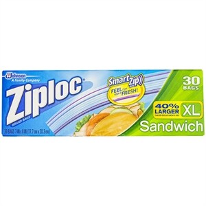 Ziploc Seal Top XL Sandwich Bags 30ct