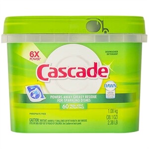 Cascade Original Dishwasher Detergent, Fresh Scent, ActionPacs - 25 pacs, 385 g