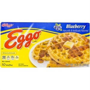 Eggo Blueberry Frozen Waffles Easy Breakfast 12 3oz 10 Count Trig S Grocery Delivery