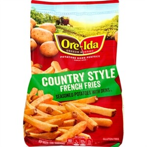 Ore-Ida Country Style French Fries Seasoned Frozen Potatoes with