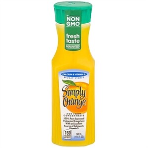 Simply Orange 100% Juice, Orange, High Pulp - 89 fl oz