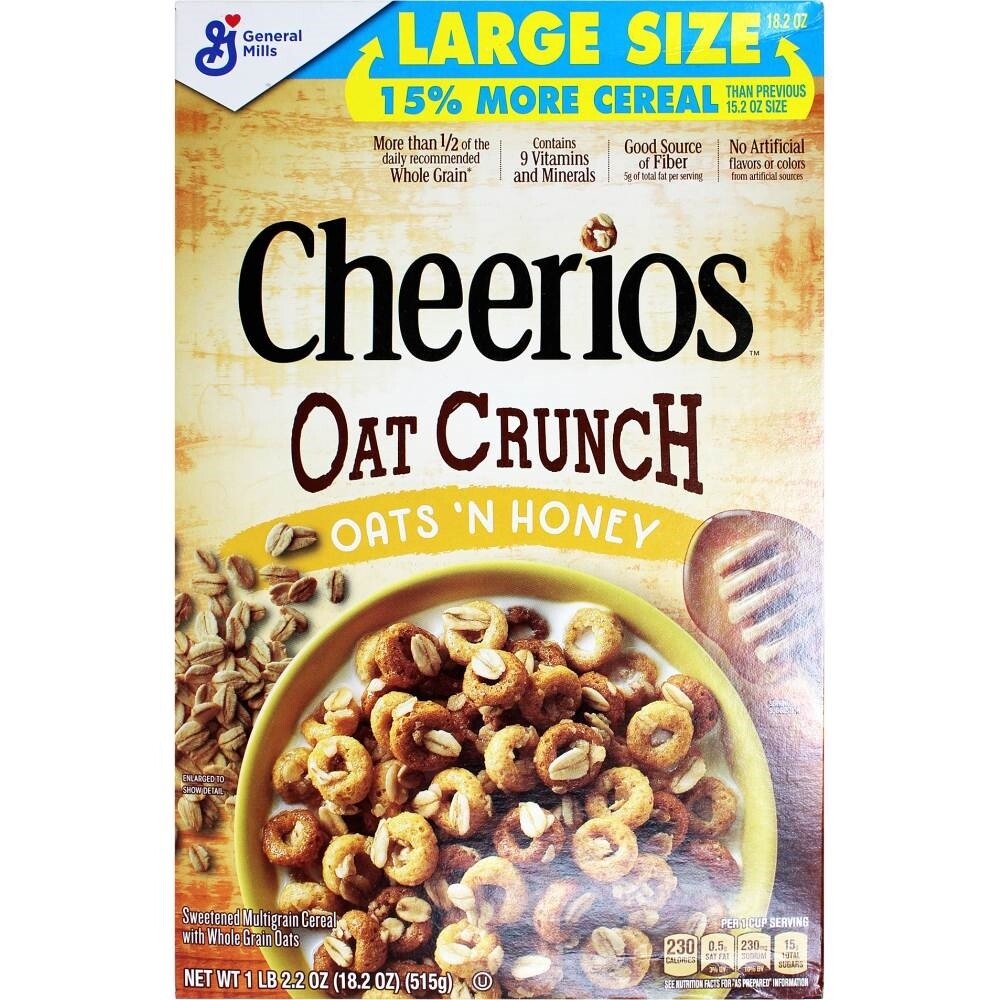 Cheerios Oat Honey Crunch Cereal 18 2 Oz Trig S Grocery Delivery