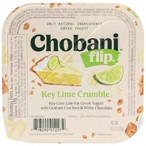 Chobani Plain Non Fat Yogurt 5.3oz (Pack of 12)