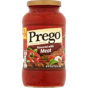 Prego Pasta Sauce, Flavored with Meat, 67 oz