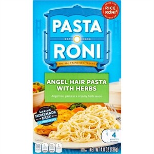 Angel hair pasta with herbs - Pasta Roni - 4.8 oz (136 g)