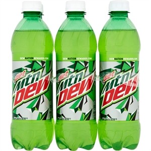 Mtn Dew Soda 16.9 Fl Oz, Multi-Pack Bottled Soda