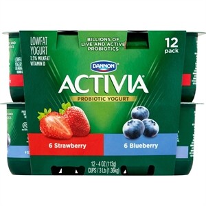 Activia Probiotic Strawberry & Blueberry Variety Pack Yogurt, 4 Oz