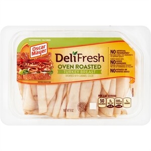 Oscar Mayer Deli Fresh Oven Roasted Turkey Breast Sliced Lunch Meat Family  Size - 16oz 16 oz