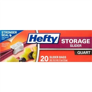 Hefty Baggies Sandwich & Storage Bags with Twist Ties 150 ct Box