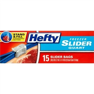 Hefty 1 qt. Freezer Bag 15 Pk