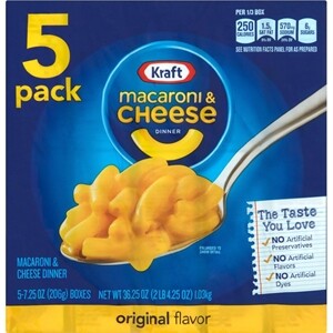 Kraft Macaroni & Cheese Dinner, Original Flavor 4.1 oz